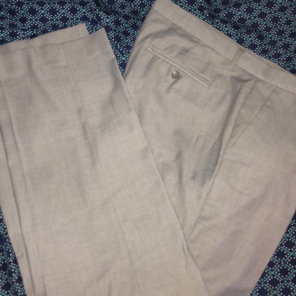 Grey Mens Calvin Klein Dress Pants Vintage 34x32